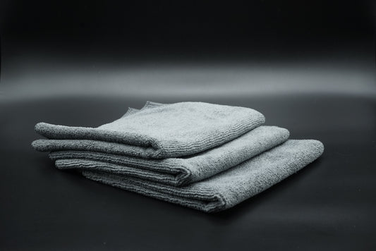 Grey interior microfibre towels  350gsm 40x40cm - 15 pack